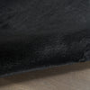 Nourison Soft Plush Rabbit Fur SFF01 Black Area Rug Detail Image
