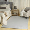 Nourison Soft Plush Rabbit Fur SFF01 Silver Area Rug Corner Image