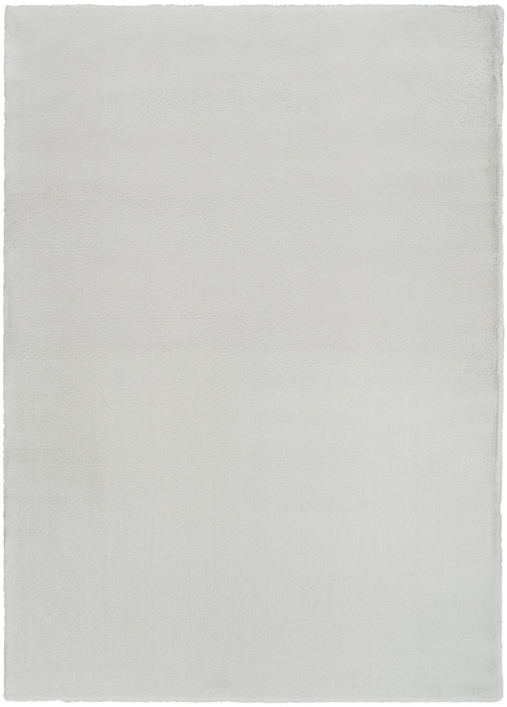 Nourison Soft Plush Rabbit Fur SFF01 Silver Area Rug main image
