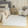 Nourison Soft Plush Rabbit Fur SFF01 White Area Rug Corner Image