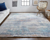 Havila Fine Rugs Finch S1015 Blue/Multi Area Rug Lifestyle Image Feature