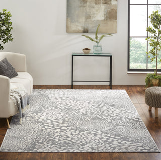 N Natori Serengeti SG-627 Light Grey Leopard Area Rug by Natori Lifestyle Image Feature