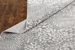 N Natori Serengeti SG-627 Light Grey Leopard Area Rug by Natori