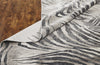 N Natori Serengeti SG-630 Charcoal Zebra Area Rug