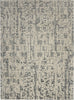 Nourison Silk Shadows SHA19 Ivory/Grey Area Rug by Reserve Collection