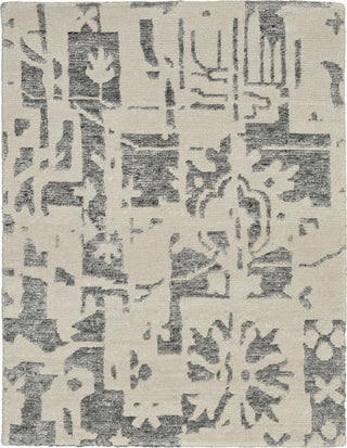 Nourison Silk Shadows SHA19 Ivory/Grey Area Rug by Reserve Collection