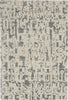 Nourison Silk Shadows SHA19 Ivory/Grey Area Rug by Reserve Collection