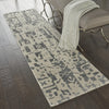 Nourison Silk Shadows SHA19 Ivory/Grey Area Rug by Reserve Collection