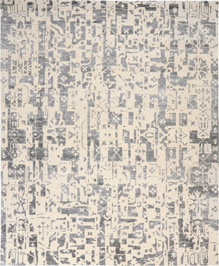 Nourison Silk Shadows SHA19 Ivory/Grey Area Rug by Reserve Collection