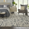 Nourison Silk Shadows SHA19 Ivory/Grey Area Rug by Reserve Collection