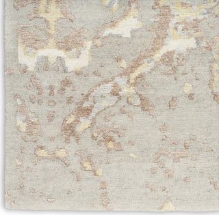 Nourison Silk Shadows SHA20 Silver Area Rug by Reserve Collection