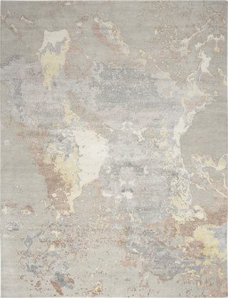 Nourison Silk Shadows SHA20 Silver Area Rug by Reserve Collection