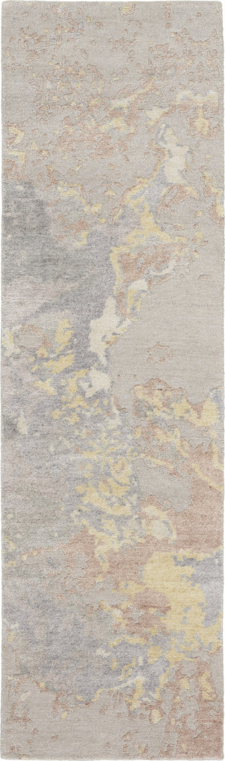 Nourison Silk Shadows SHA20 Silver Area Rug by Reserve Collection