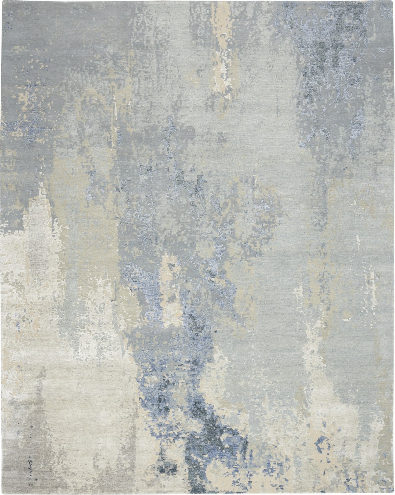 Nourison Silk Shadows SHA21 Blue/Sky Area Rug by Reserve Collection
