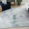 Nourison Silk Shadows SHA22 Blue/Green Area Rug by Reserve Collection