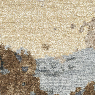 Nourison Silk Shadows SHA23 Beige Blue Area Rug by Reserve Collection Texture Image
