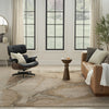 Nourison Silk Shadows SHA24 Beige Silver Area Rug by Reserve Collection
