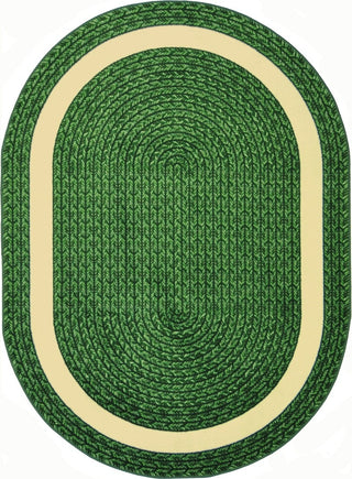 Joy Carpets Kid Essentials Sharing Circle Green Area Rug