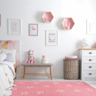 Joy Carpets Claremont Kids Shine On Blush Area Rug