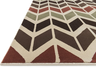 Loloi Shelton HSH01 Brown / Multi Area Rug Corner Shot