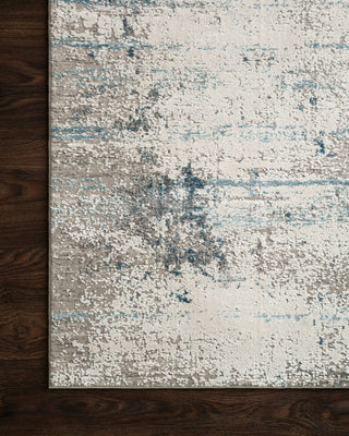 Loloi Sienne SIE-02 Ivory/Ocean Area Rug Corner Image