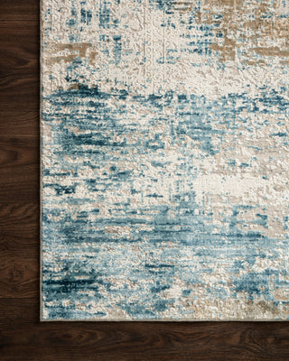 Loloi Sienne SIE-05 Ivory/Azure Area Rug Corner Image