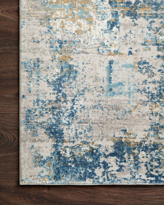 Loloi Sienne SIE-06 Grey/Blue Area Rug Corner Image