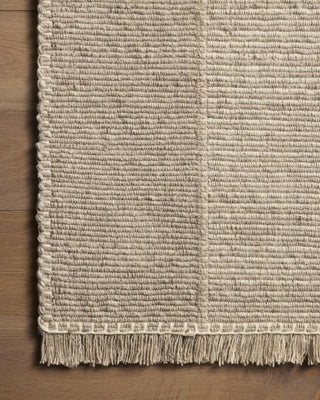 Loloi Sigrid SIG-02 Ash / Ivory Area Rug Corner Image