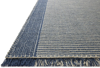 Loloi Sigrid SIG-03 Indigo / Ivory Area Rug Corner Image