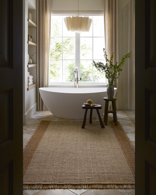 Loloi Sigrid SIG-04 Cinnamon / Ivory Area Rug Lifestyle Image Feature