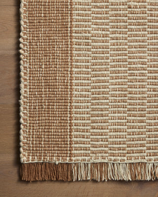 Loloi Sigrid SIG-04 Cinnamon / Ivory Area Rug Corner Image