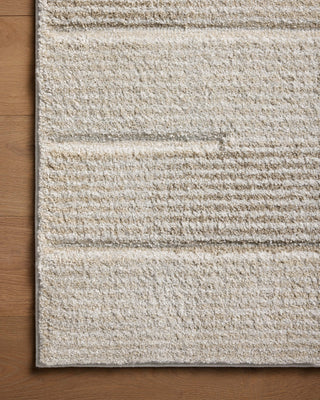 Silas SLA-02 Beige grey Area Rug by Loloi Corner Image