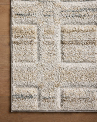 Silas SLA-04 Bone/Multi Area Rug by Loloi Corner Image