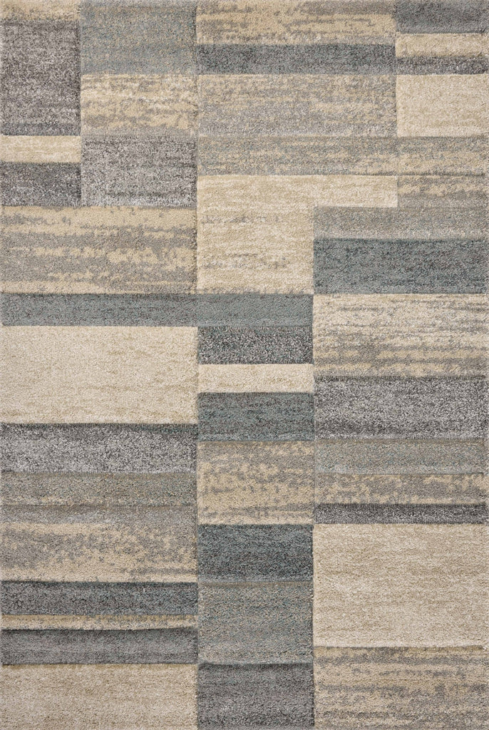 Silas SLA-07 Beige blue Area Rug by Loloi main image
