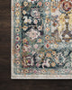 Loloi Silvia SIL-01 Stone/Teal Area Rug by Justina Blakeney Close Up