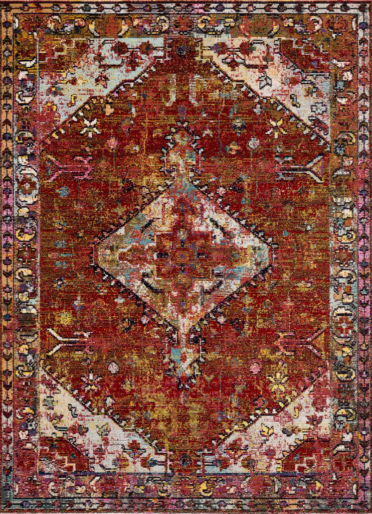 Loloi Silvia SIL-06 Red/Multi Area Rug by Justina Blakeney main image