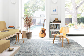 Loloi Simone SIM-02 Blue Area Rug Lifestyle Image Feature