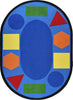 Joy Carpets Kid Essentials Sitting Shapes Multi Area Rug