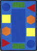 Joy Carpets Kid Essentials Sitting Shapes Multi Area Rug