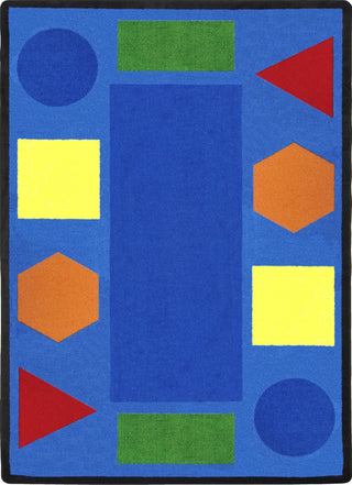 Joy Carpets Kid Essentials Sitting Shapes Multi Area Rug