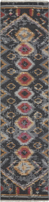 Ancient Boundaries Sena Color SEN-1185 Black Area Rug Runner Main Image