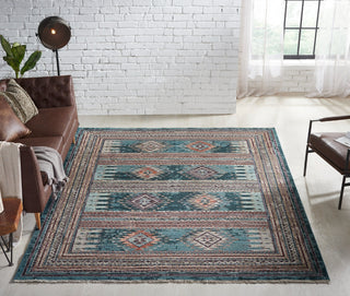 Ancient Boundaries Sena Color SEN-1187 Blue Area Rug Lifestyle Image Feature