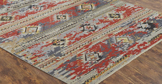 Ancient Boundaries Sena Color SEN-1191 Red Area Rug Closeup Image