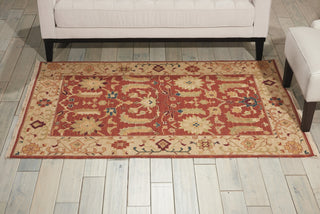 Nourison Nourmak SK71 Rust Area Rug Corner Image