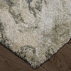 Feizy Skyview 39Q8F Gray/Green/Ivory Area Rug Corner Image with Rug Pad