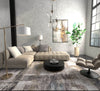 Feizy Skyview 39Q9F Gray/Taupe/Ivory Area Rug Lifestyle Image