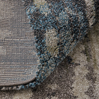 Feizy Skyview 39QBF Gray/Black/Ivory Area Rug Detail Image