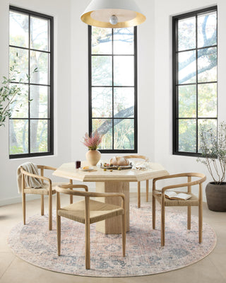 Loloi Skye SKY-01 Blush/Grey Area Rug Lifestyle Image Feature
