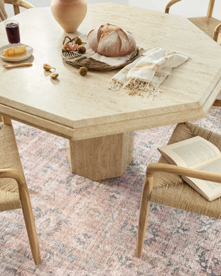 Loloi Skye SKY-01 Blush/Grey Area Rug Lifestyle Image Feature