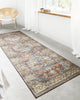 Loloi II Skye SKY-07 Terracotta/Sky Area Rug Lifestyle Image Feature